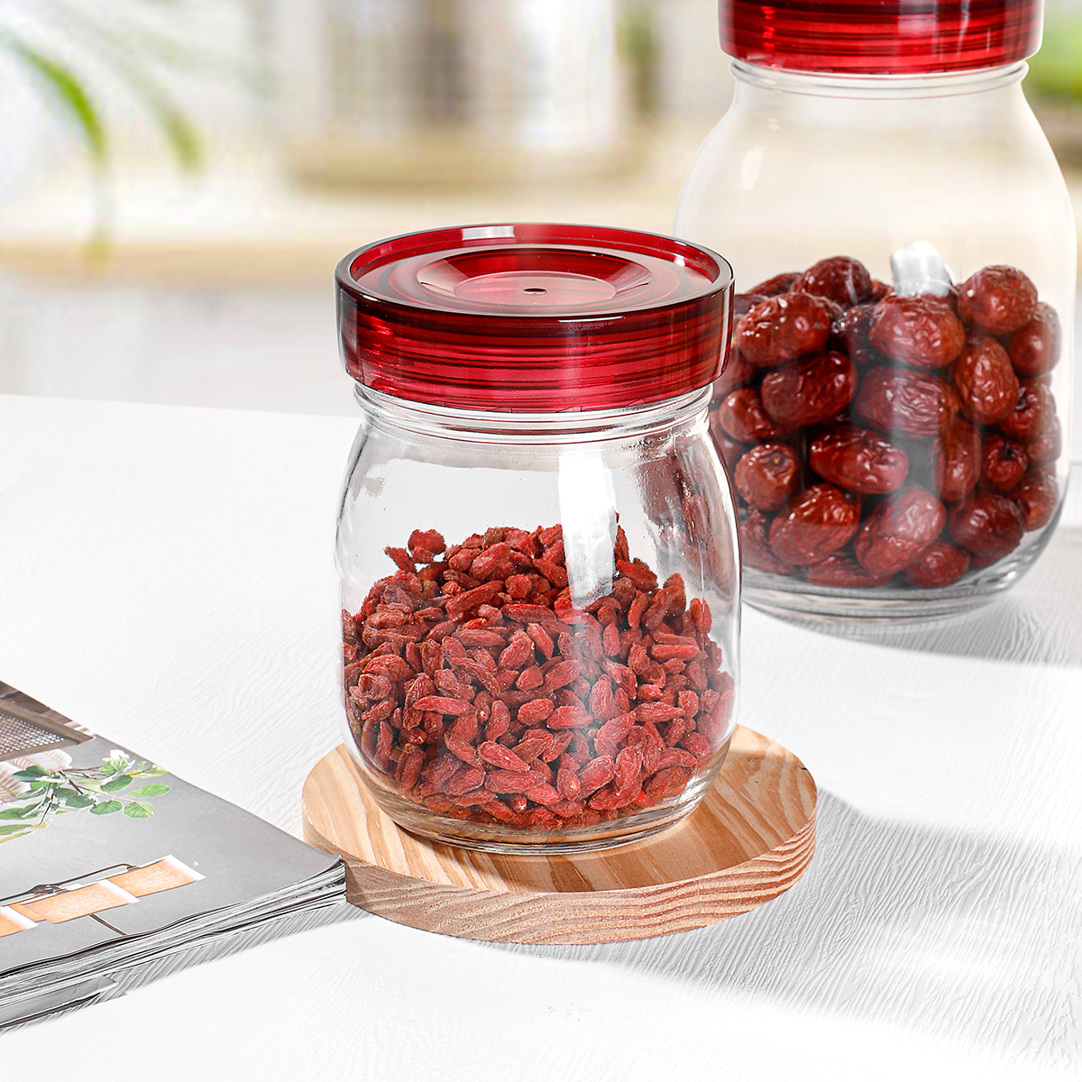 Food Storage Bottle Glass Jars