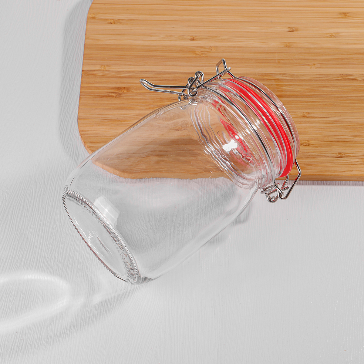 Clear Glass Storage Jar