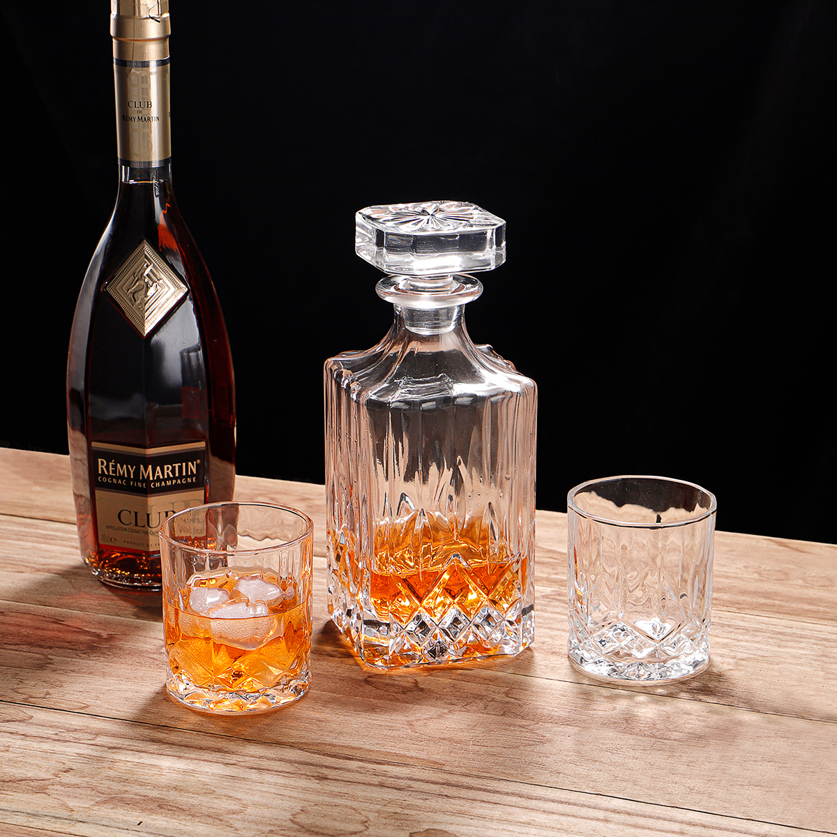 Whiskey Glass Decanter Set with Gift Box