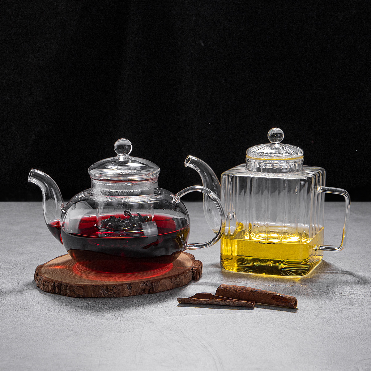 Wholesale Heat resistant Handmade Borosilicate glass teapot with infuser