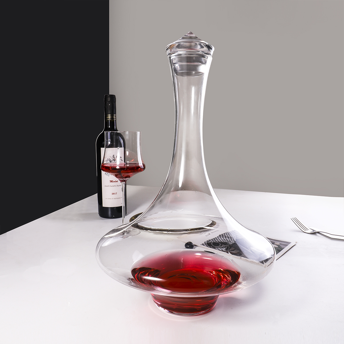 JH DRINKWARE-Glass Wine Decanter