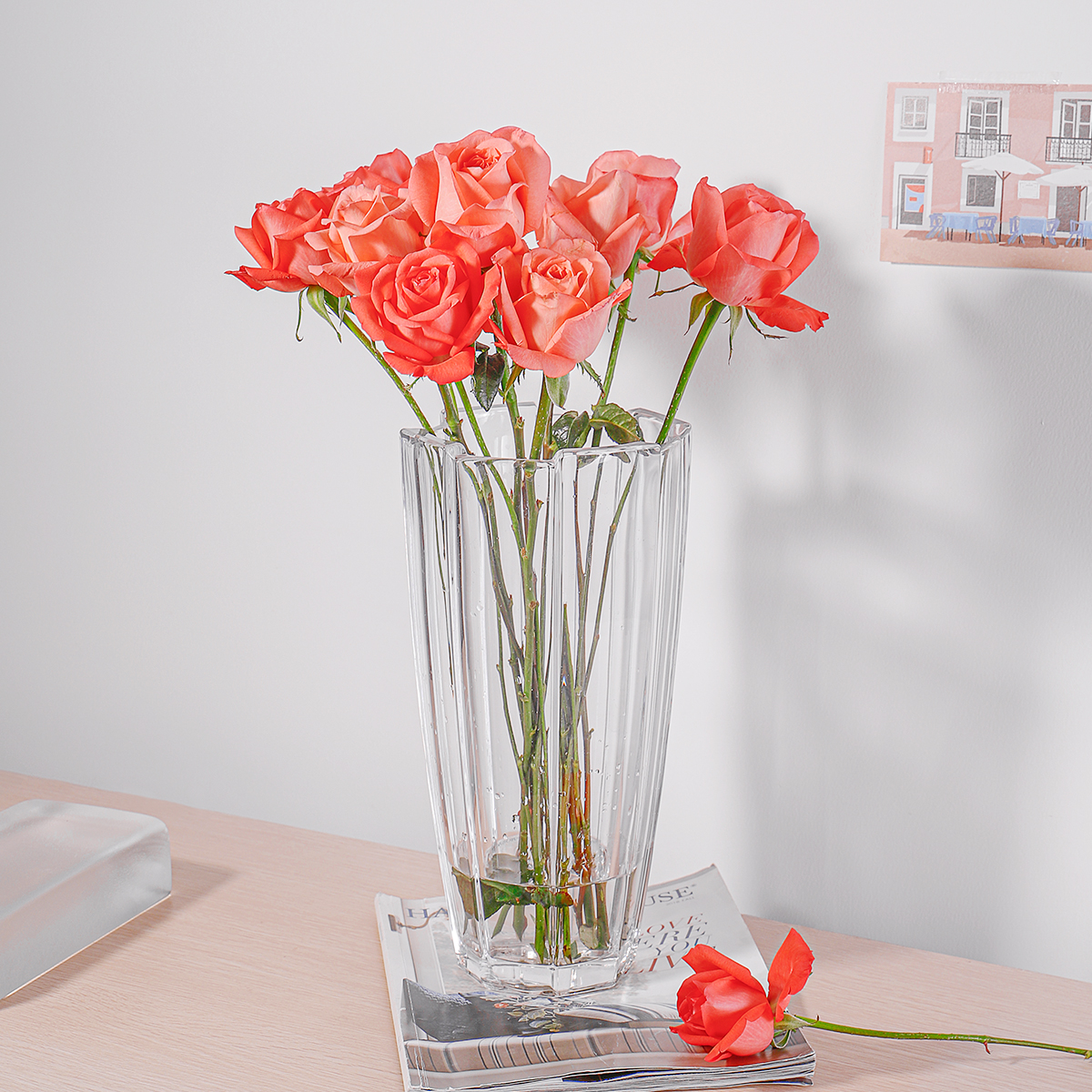 Lead-free Crystal Glass Vase