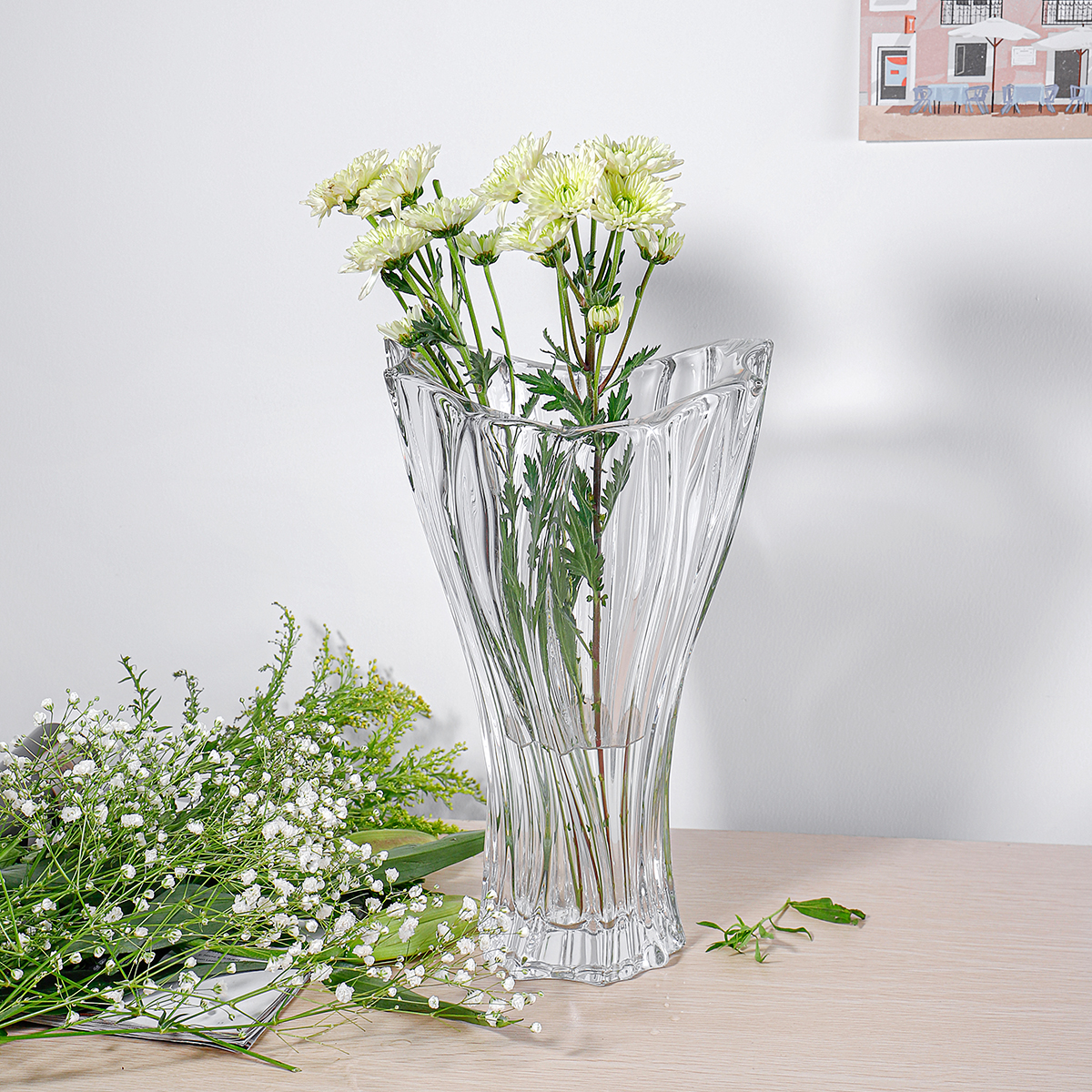 Clear Tabletop Vase