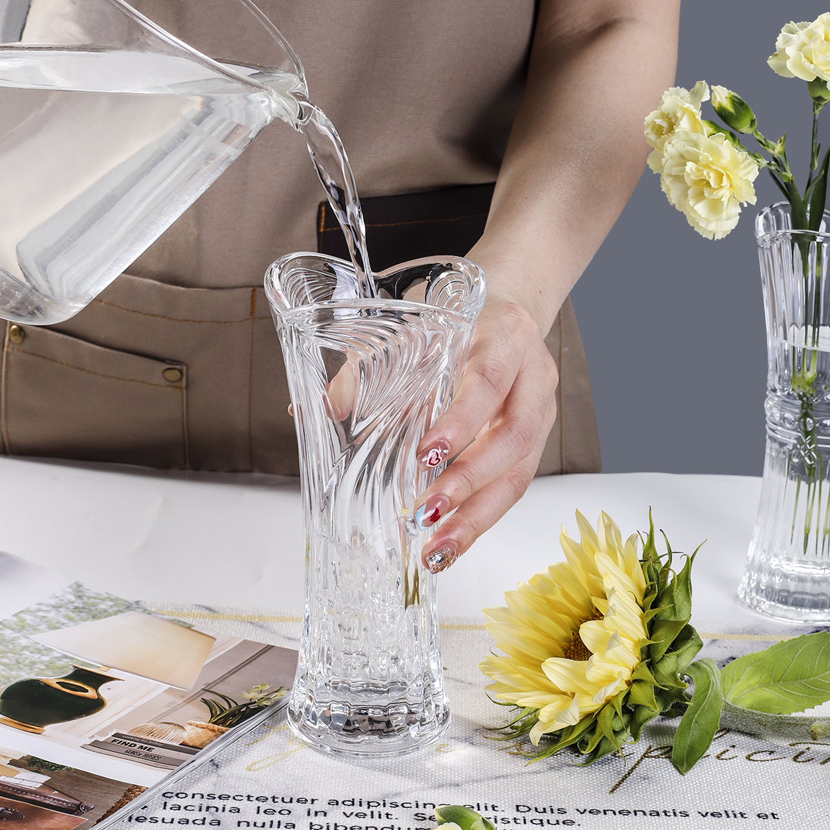 household glass vase