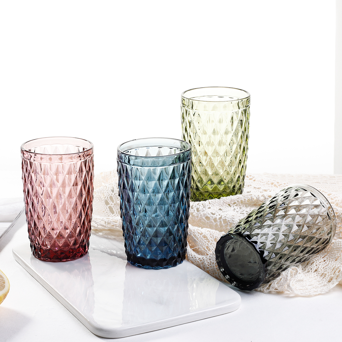 Colored Glass tumbler cup