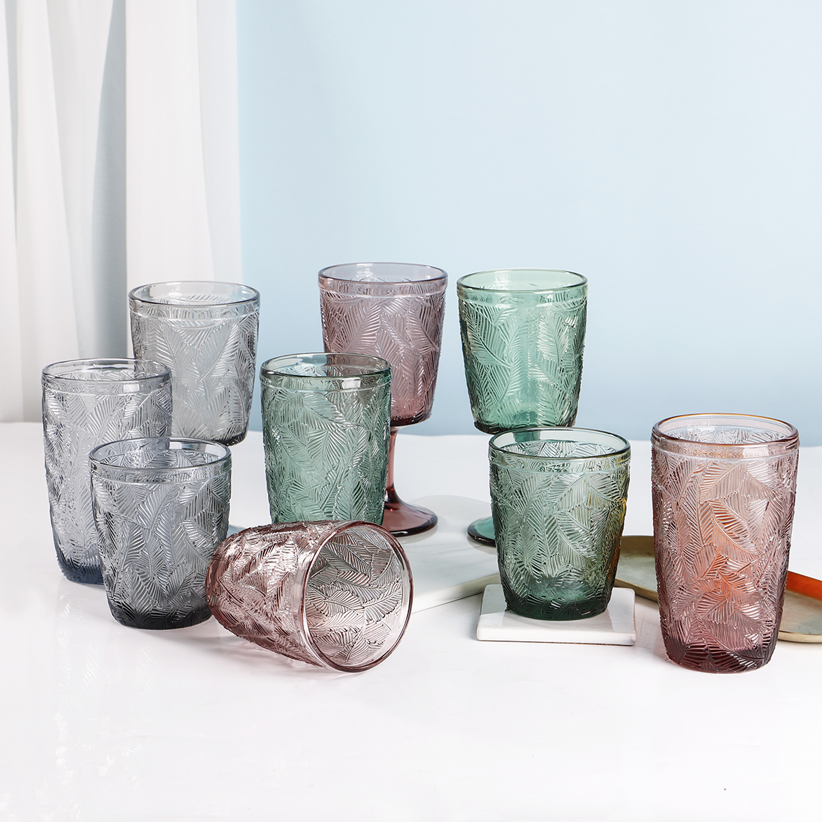 Custom Vintage Colored Glassware