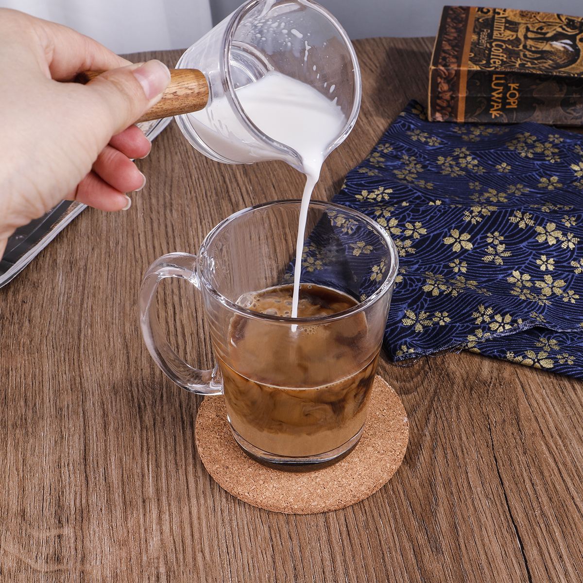 Glass Cup Set For Coffee