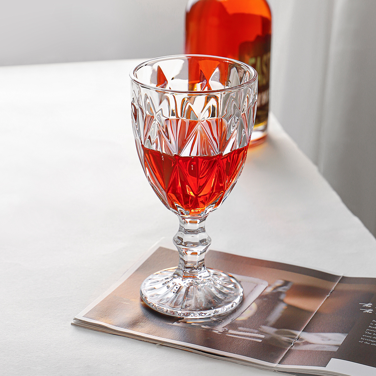 Colored Vintage Wine Glass