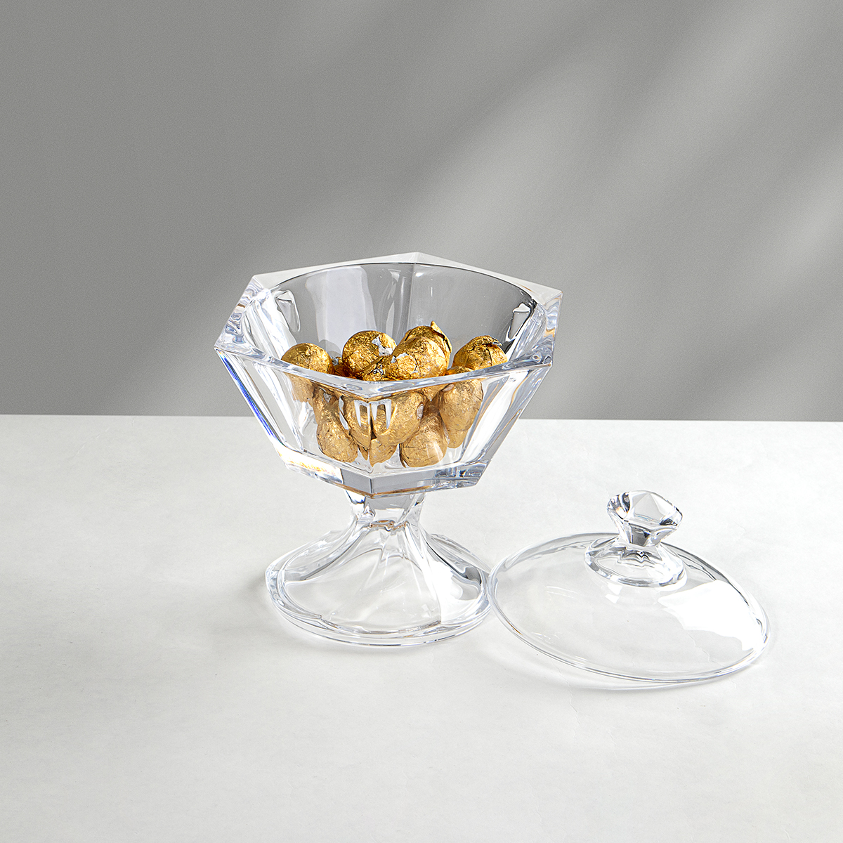 Glass Candy Bowl With Base
