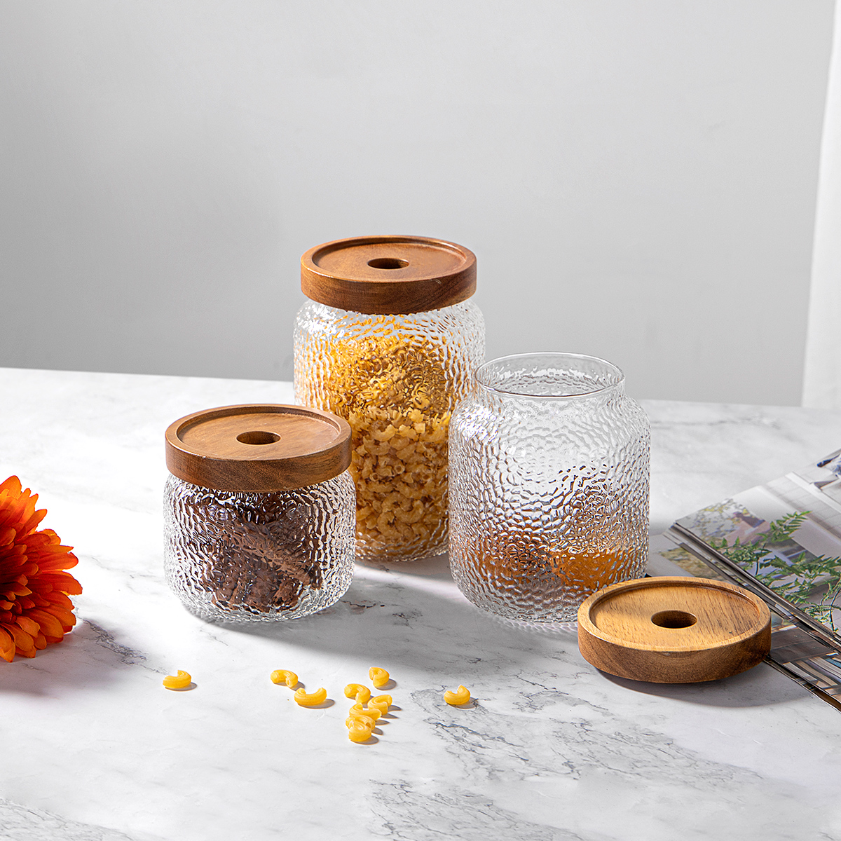 High Borosilicate Glass Storage Tank With Cork Lid