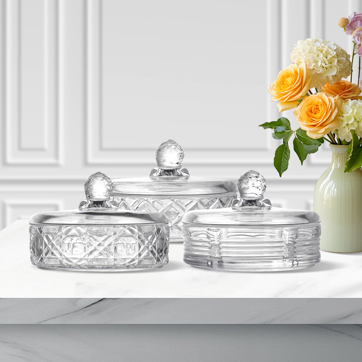 Glass Sugar Bowl
