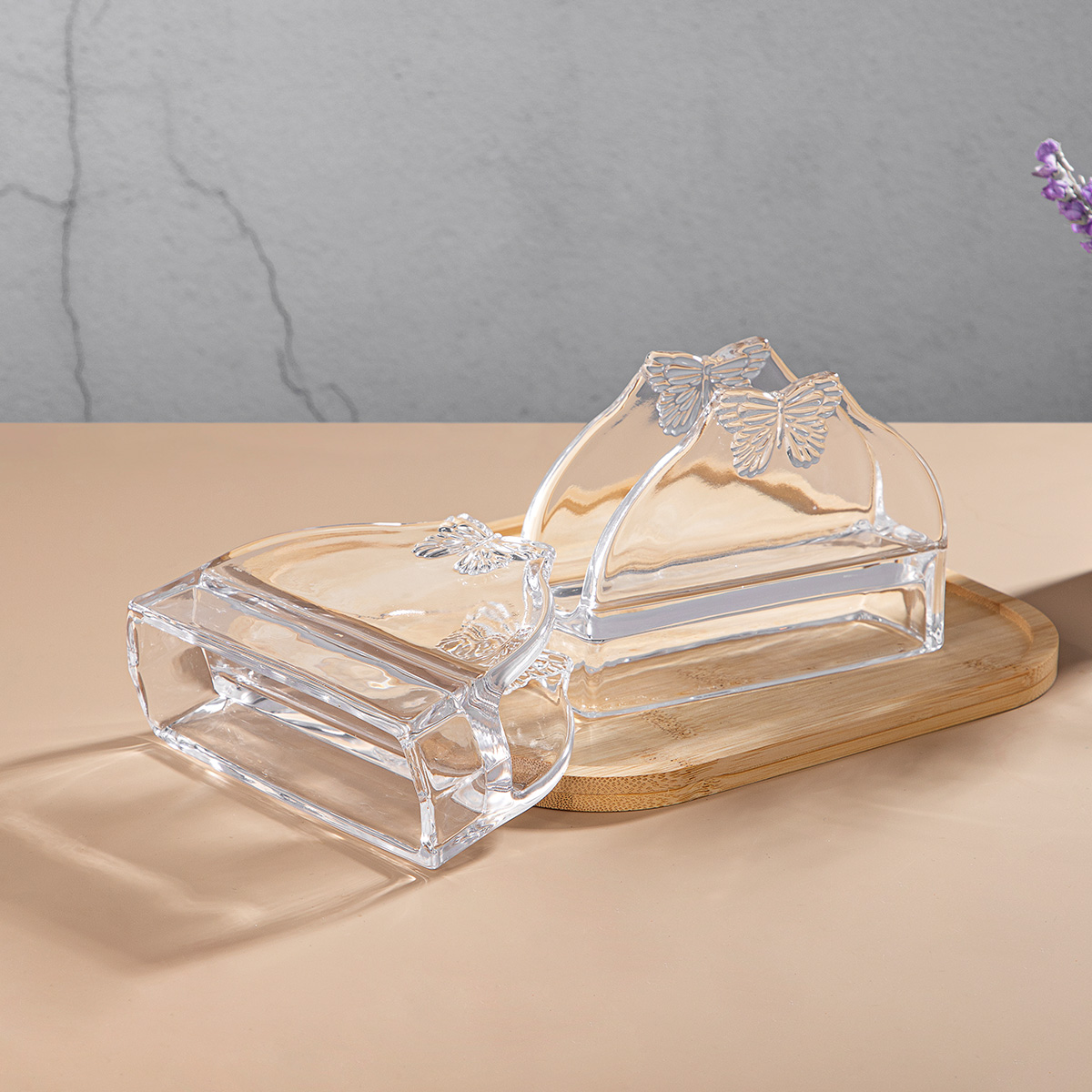 glass paper napkin holders for table decoration