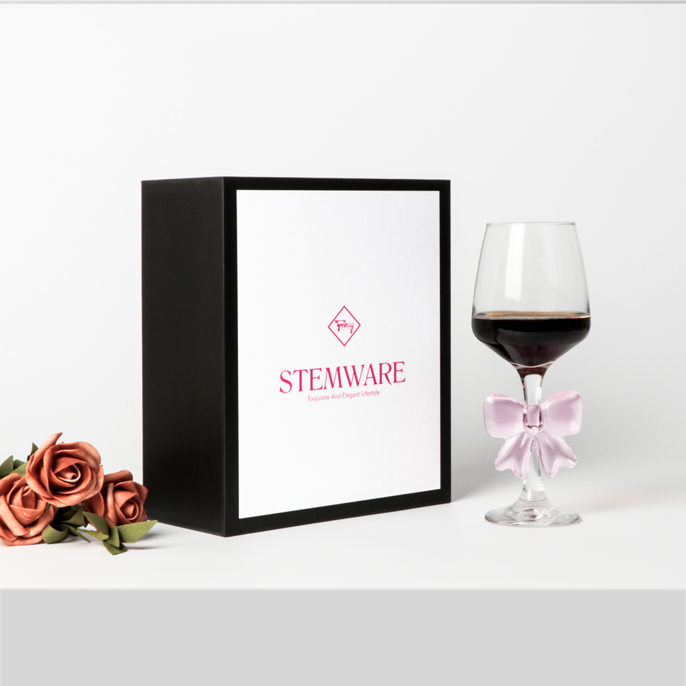 Stem Drinking Glass Cup with Gift Box