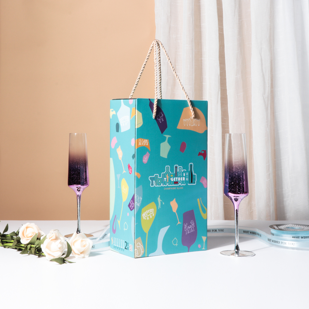 Glasses & Flutes Packaging with Gift Box