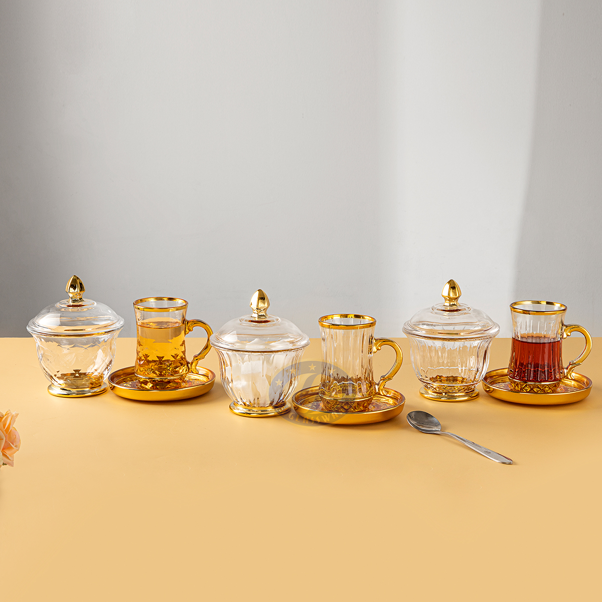 Glass Coffee and Teacup