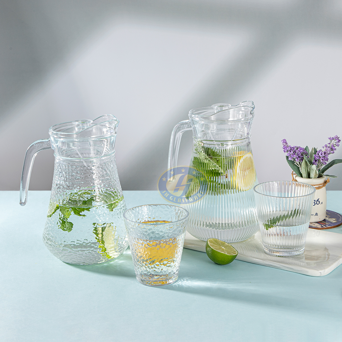 Glass Water Jug Set