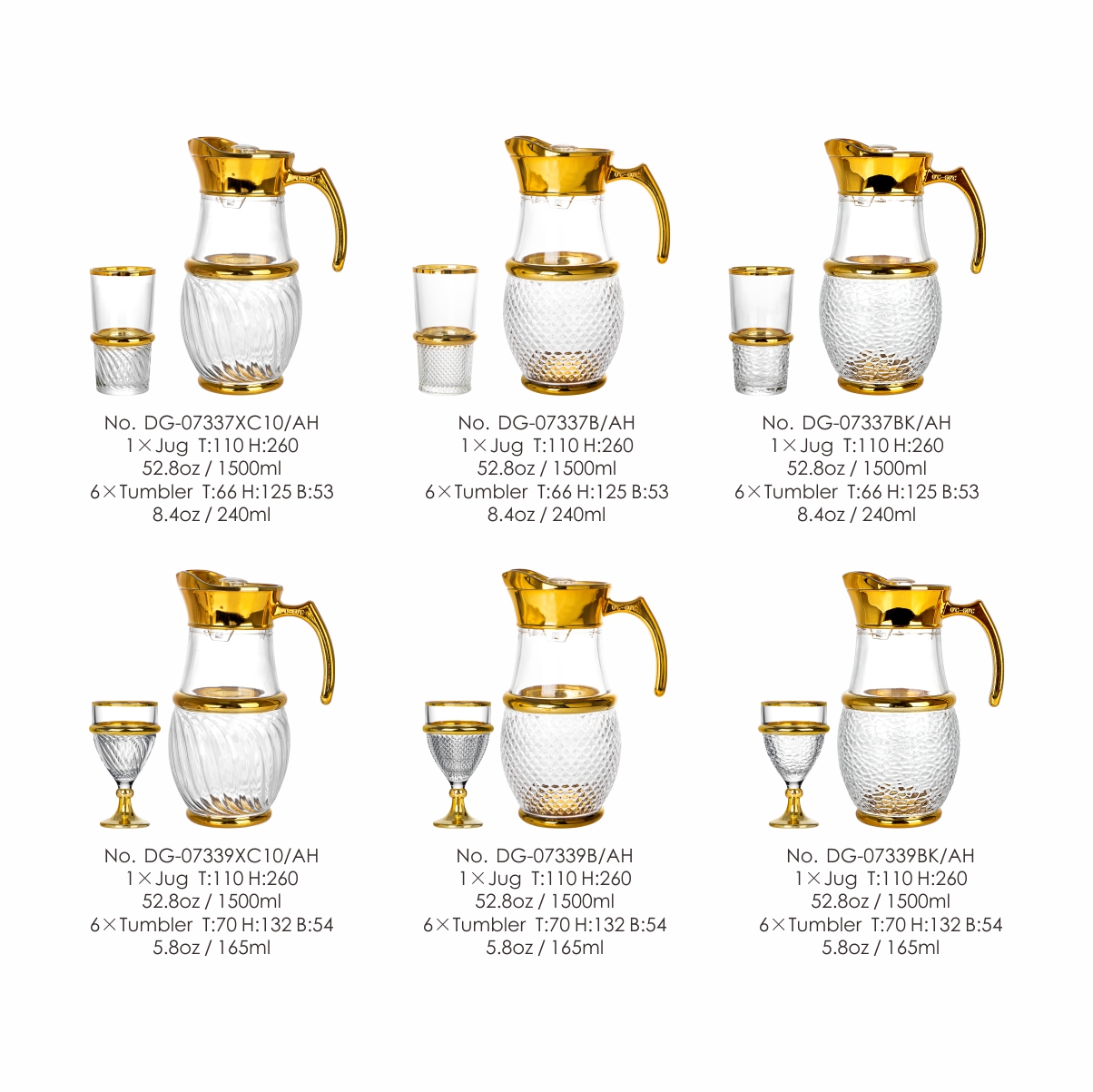 Golden WaterJug with Box for Promotional Gift