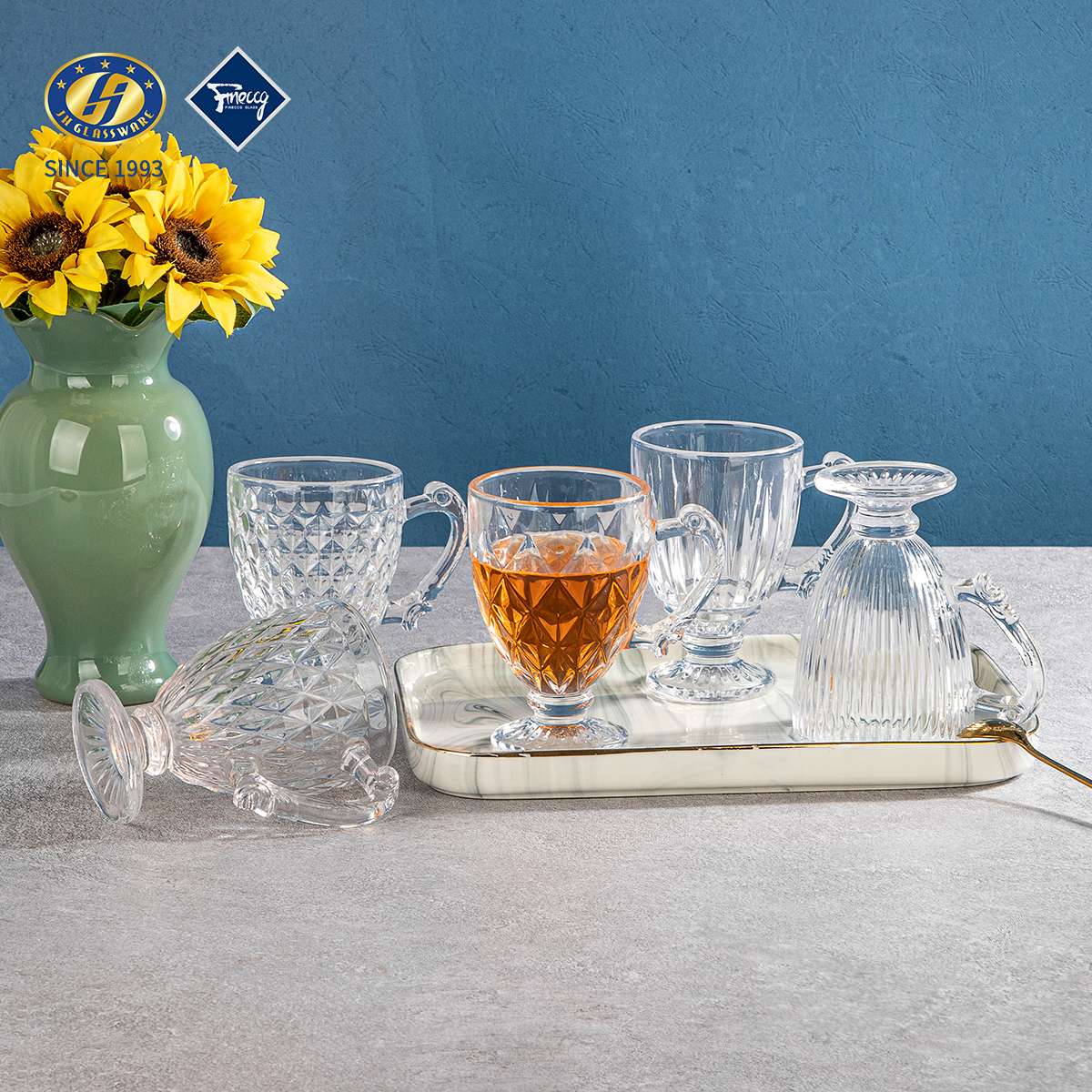 Faceted Crystal Pedestal Glass Cake Stand Elegant Dessert Display Tray For Wedding Afternoon Tea Home Table Decor